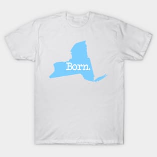 New York Home NY Made NYC Born Blue T-Shirt